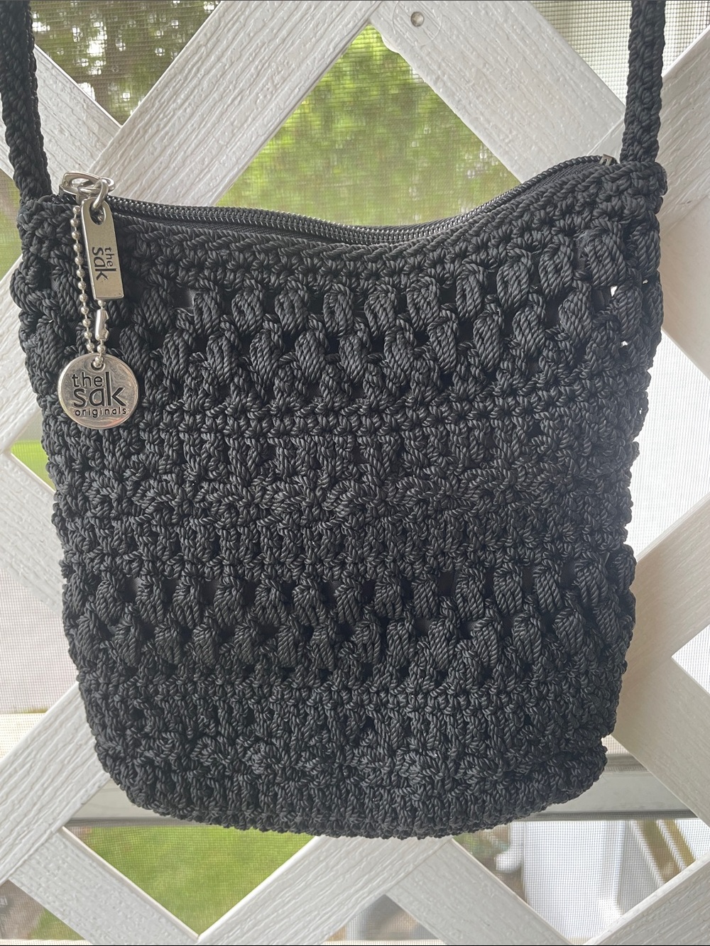 The Sak Vintage Black Crochet Crossbody - Picture 2 of 10